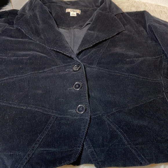 Cato Black Corduroy 3 Button Blazer/Jacket - Picture 10 of 11